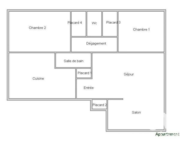 Appartement à vendre 4 pièces 71 m² Taverny