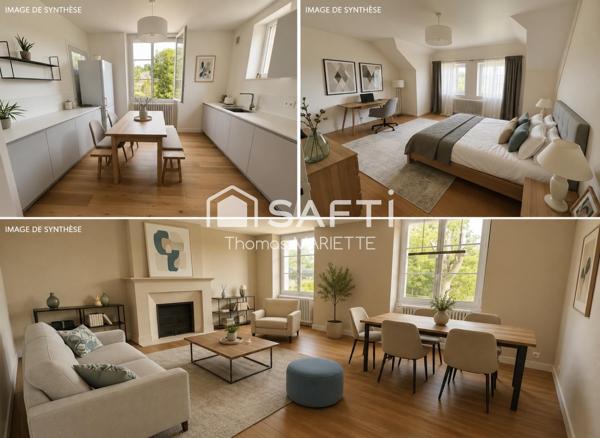 Maison sur sous-sol complet avec quatre chambres cuisine, séjour salon. Idéal, investissement locatif.
