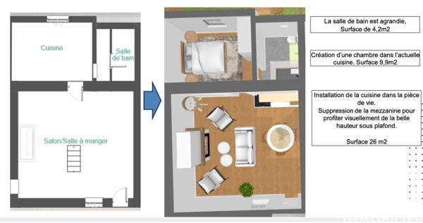Maison à vendre 2 pièces 40 m² Saint-Jean-de-Monts