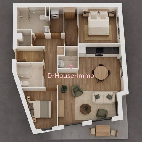 Appartement à vendre 3 pièces de 75 m²