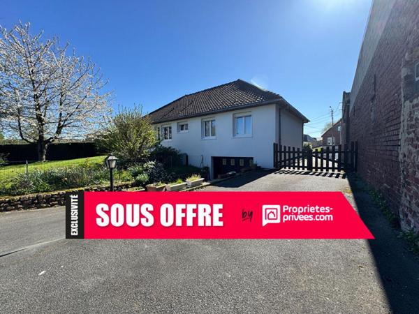 Maison plain-pied 3 chambres  Hyper centre Barlin Sous-sol complet  Jardin