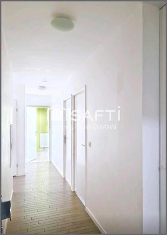 4 P lumineux avec terrasse, balcon et 2 parkings