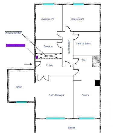 Appartement F4 à vendre  4 pièces - 82,65 m2 NANTES - 44