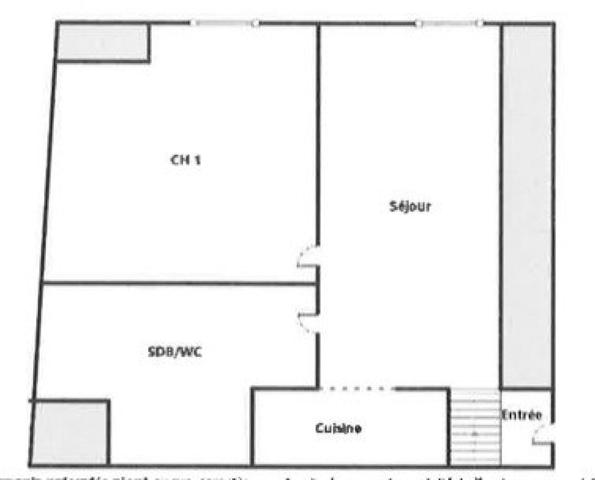 SENLIS  CŒUR HISTORIQUE – F2 39 M² – PARKING FERMÉ