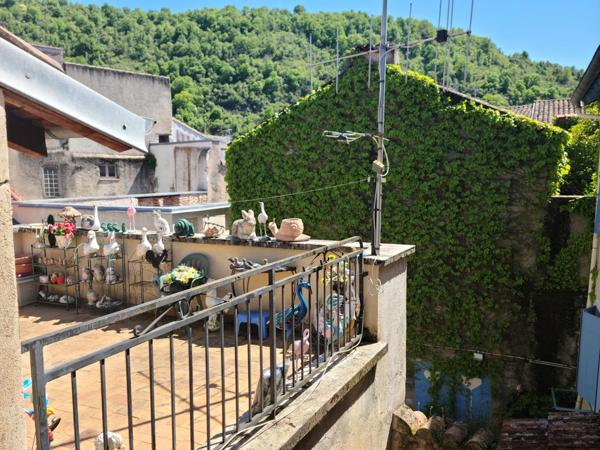 Maison plein centre, cave voûtée, terrasse, patio