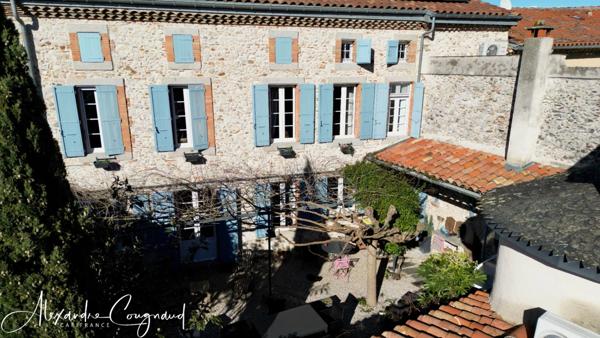 Dourgne centre - Maison de caractère 360 m², 10 chambres avec gîte, proche commerce et groupe scolaire