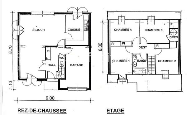 Maison 5 pièces - 110 m²