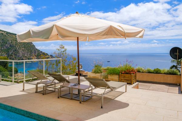 Villa d'architecte avec piscine et vue mer I EZE 