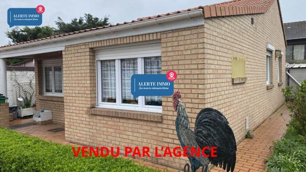 Jolie maison individuelle en bord de plage de 62 m2 comprenant 1 ch, 1 jardin, 1 garage et 1 dépendance