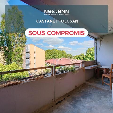 ** SOUS COMPROMIS ** Exclusivité Nestenn Immobilier. Grand appartement 3 pièces de 72m² avec cellier et parking à vendre au centre-ville de Castanet-Tolosan