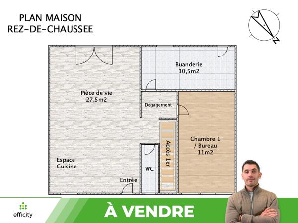 Maison
         6 pièces
        - 102 m² Exclusivité 127 000 € *