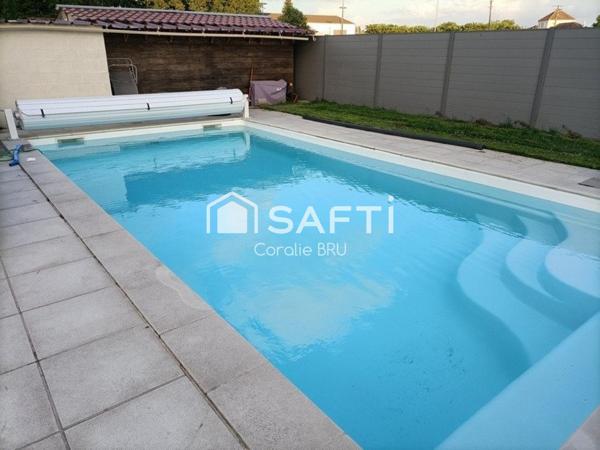 Maison 5chambres sur beau terrain clos de 1045m²