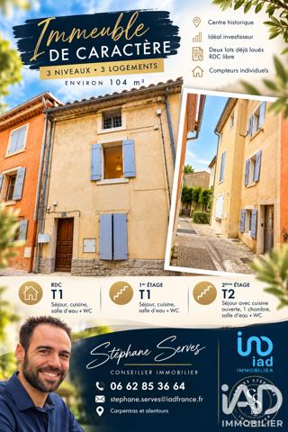 Immeuble à vendre 104 m² Pernes-les-Fontaines