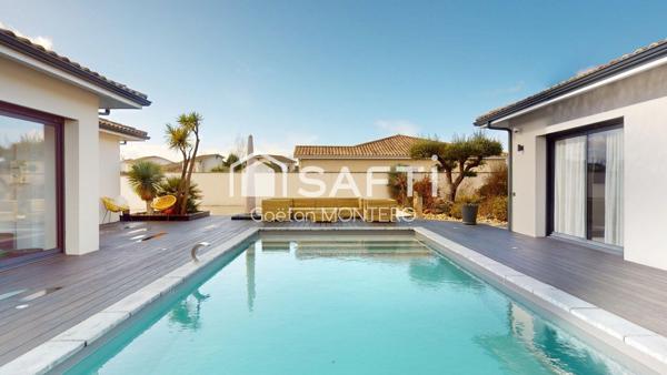 Une maison contemporaine d’exception à Cestas, pensée pour conjuguer élégance, confort et art de vivre.