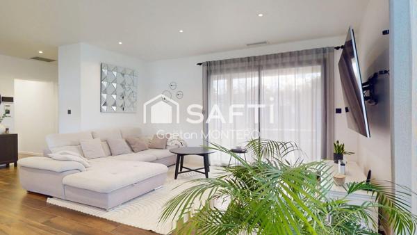 Une maison contemporaine d’exception à Cestas, pensée pour conjuguer élégance, confort et art de vivre.