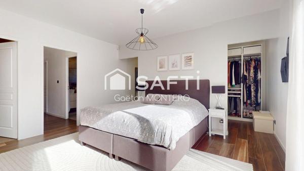 Une maison contemporaine d’exception à Cestas, pensée pour conjuguer élégance, confort et art de vivre.