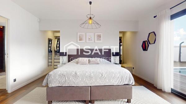 Une maison contemporaine d’exception à Cestas, pensée pour conjuguer élégance, confort et art de vivre.