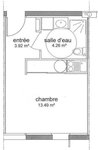 Appartement 1 pièce                                        - 44600 Saint-Nazaire Réf : 3703