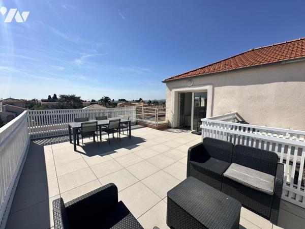 À vendre : Superbe Duplex de 173m² avec terrasse dans une Maison Privée à Cagnes-sur-Mer.