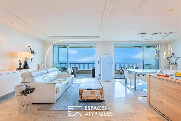 Appartement de prestige vue mer avec studio indépendant à Cannes