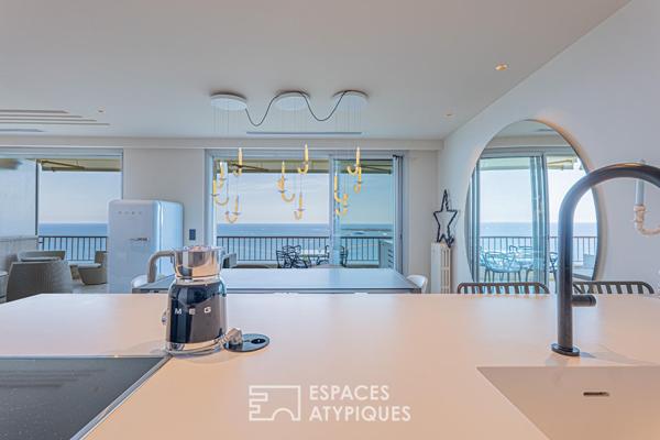 Appartement de prestige vue mer avec studio indépendant à Cannes