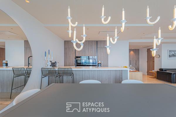 Appartement de prestige vue mer avec studio indépendant à Cannes