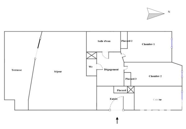 Appartement à vendre 3 pièces 62 m² Marseille 13