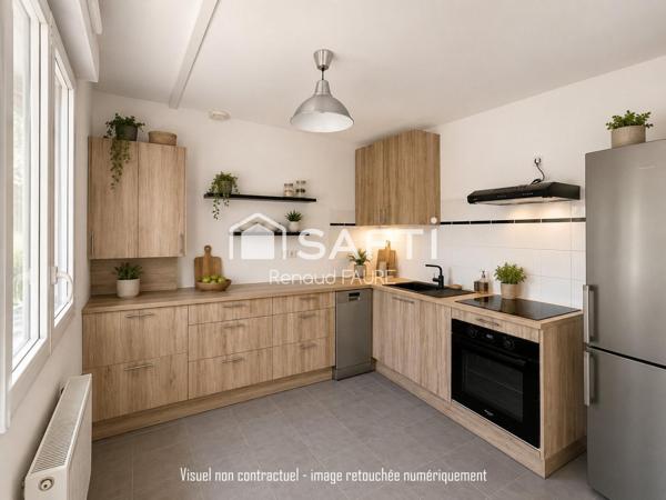 Maison T4 de 90m² avec jardin