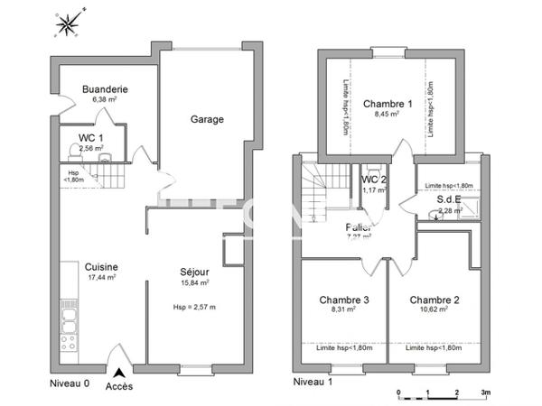 Location Maison 4 pièces 80.32 m² - 6 BIS RUE DU CHATEAU D'EAU Chatillon Sur Cher 41130