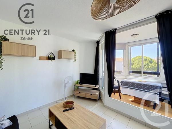 Appartement Studio Cabine à vendre  2 pièces - 21,61 m 2   LE BARCARES  - 66