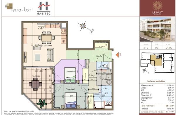Appartement (neuf) à vendre 3 pièces 68 m² Nîmes