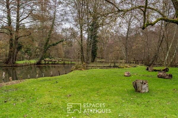 Moulin XVIIIe d’exception au coeur d’un écrin naturel