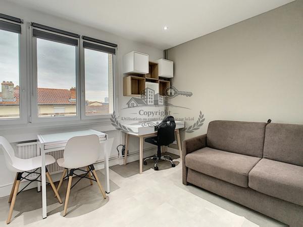 Superbe Studio 18.10 m² entièrement meublé et équipé Lyon 3e, Accès Universités, tram T3 et métro D