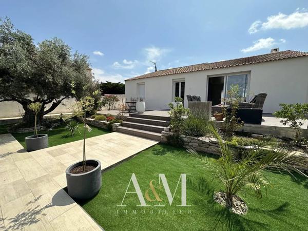 Villa PP T4 91 m²  + garage et dépendance / 859m² de terrain av piscine