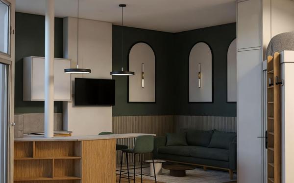 Appartement à vendre    1 pièce • 24,30 m2 Paris 18