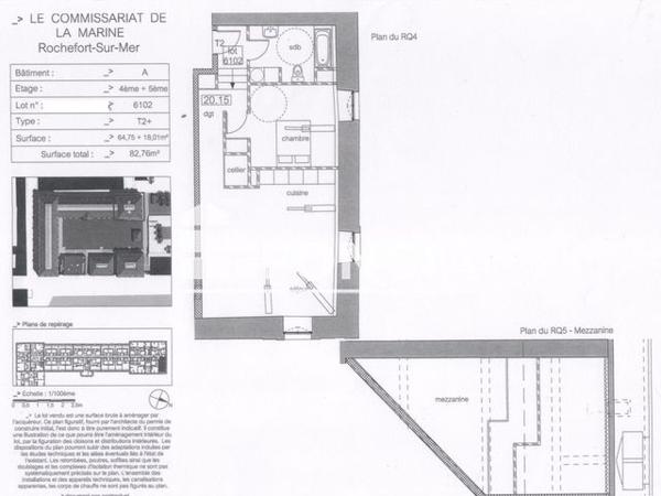 Location Appartement 3 pièces 84 m² - A303 Rochefort 17300