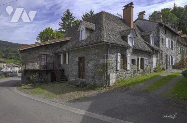 MARMANHAC, sur 1520 m² de terrain, maison de village avec partie gîte et dépendance. 
Maison p...