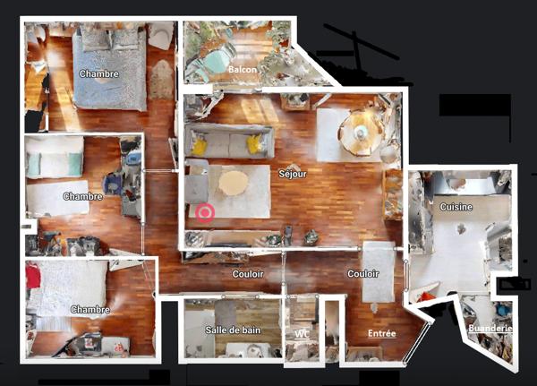 Magnifique 4 pièces 80 m² avec box