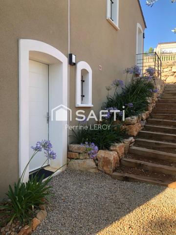 Maison de 120m², construction 2018 avec garantie décennale, 3 chambres avec piscine sur terrain de 1057m².