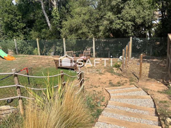 Maison de 120m², construction 2018 avec garantie décennale, 3 chambres avec piscine sur terrain de 1057m².