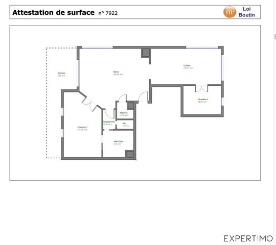 Viroflay (78220) Appartement 87 m2 - Grande terrasse - 2 Parkings -