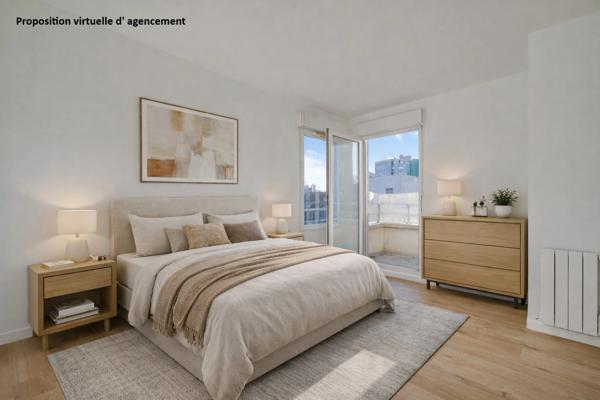 T3 Montreuil (93) clé en main en parfait état avec 2 balcons et ascenseur