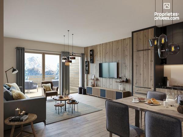 MÉRIBEL-MOTTARET 73550 - RÉSIDENCE DE PRESTIGE, TRIPLEX, RÉSIDENCE SECONDAIRE À 1 750M, T6, VUE PANORAMIQUE