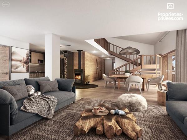 MÉRIBEL-MOTTARET 73550 - RÉSIDENCE DE PRESTIGE, TRIPLEX, RÉSIDENCE SECONDAIRE À 1 750M, T6, VUE PANORAMIQUE