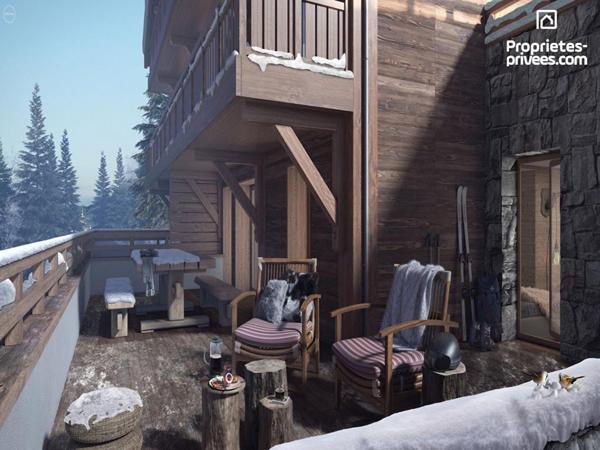 MÉRIBEL-MOTTARET 73550 - RÉSIDENCE DE PRESTIGE, TRIPLEX, RÉSIDENCE SECONDAIRE À 1 750M, T6, VUE PANORAMIQUE