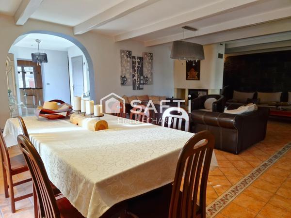 Maison familiale de 5 chambres sur 1500 m2 de terrain arboré et clos
