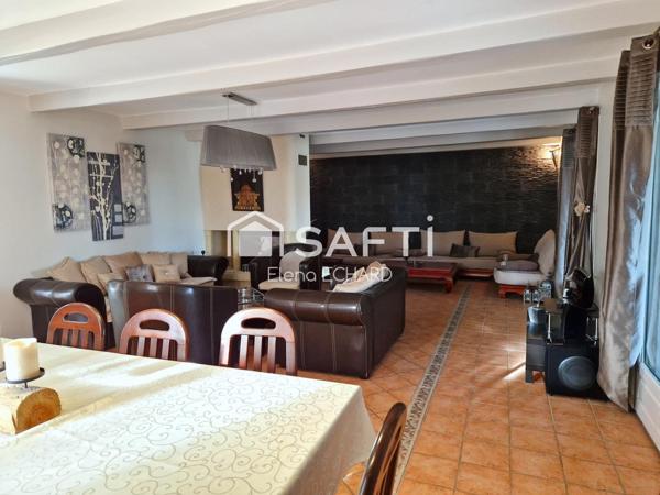 Maison familiale de 5 chambres sur 1500 m2 de terrain arboré et clos
