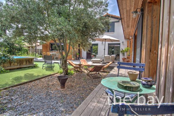 Gujan-Mestras (33470) Maison 5 chambres – Rénovée – Terrain arboré – Quartier recherché