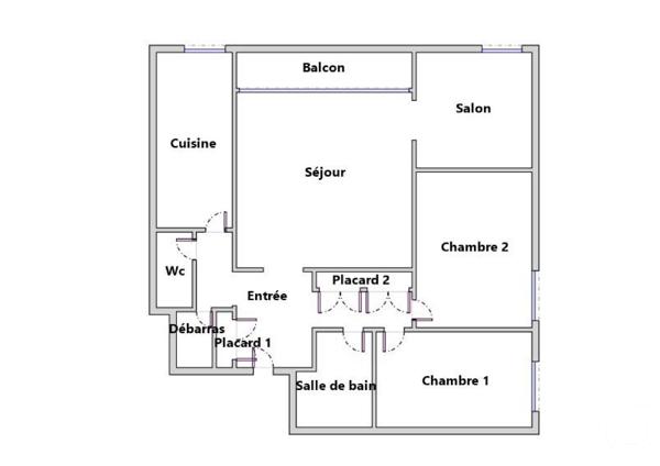 Appartement à vendre  4 pièces - 79,81 m2 ST AVOLD - 57