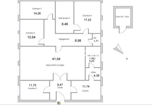 Appartement 5 pièces - 149 m² Bien prestige